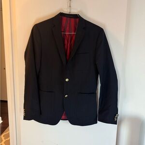 H&M Tollegno 1900 Men's Black Blazer Size 40R